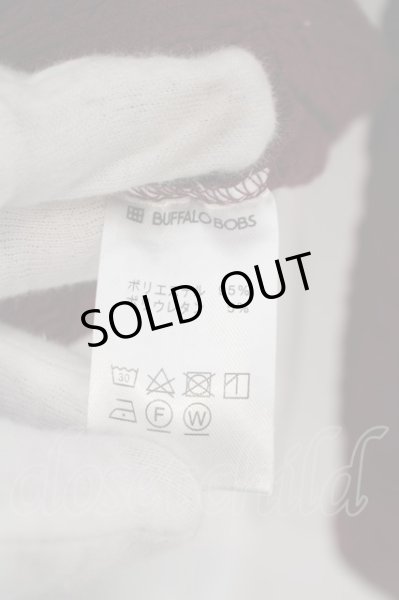 画像2: BUFFALO BOBS / ウェーブタックVネックカットソー  ワイン O-24-02-23-013-BU-to-YM-ZT288 (2)