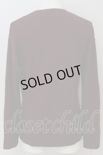 画像3: BUFFALO BOBS / ウェーブタックVネックカットソー  ワイン O-24-02-23-013-BU-to-YM-ZT288 (3)