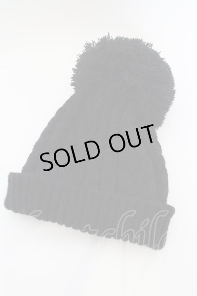 画像3: DEAL DESIGN / ゲートボタンニットキャップ  ブラック O-24-02-23-139-DE-za-YM-ZT236 (3)