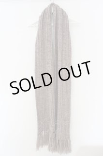 Moonage Devilment（清春） / ケーブル編みフリンジロングマフラー