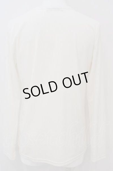 画像3: BUFFALO BOBS / CORTINA-V(コルティナ-V)ベロアテレコVネックトップス 2-3 ホワイト O-24-02-23-031-BU-to-YM-ZT288 (3)