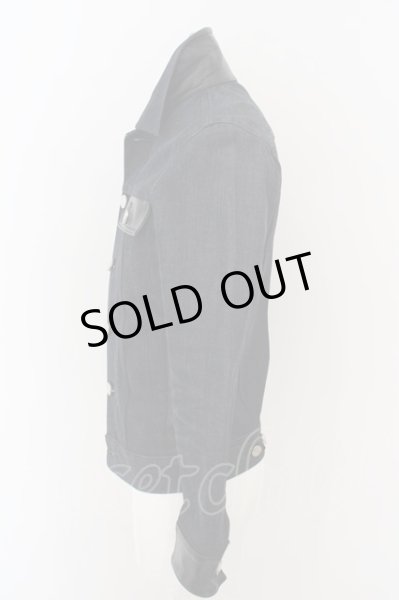 画像3: NO ID. / カウレザー切り替えコーティングデニムトラッカー　Gジャン　ジャケット 1 ブルー O-24-02-25-019-NO-ja-YM-ZT248 (3)