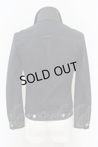 画像4: NO ID. / カウレザー切り替えコーティングデニムトラッカー　Gジャン　ジャケット 1 ブルー O-24-02-25-019-NO-ja-YM-ZT248 (4)