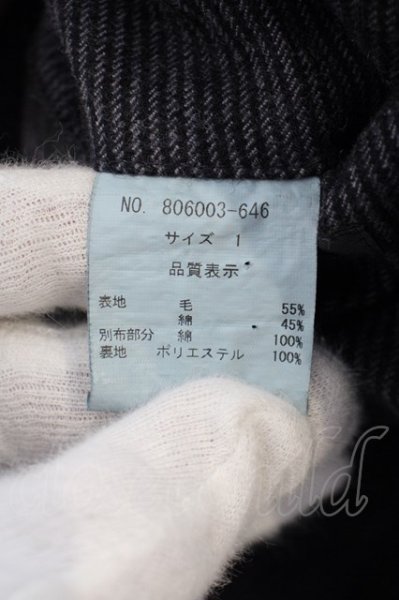 画像6: NO ID. / ウールストライプテーラードジャケット 1 グレー O-24-02-25-020-NO-ja-YM-ZT248 (6)