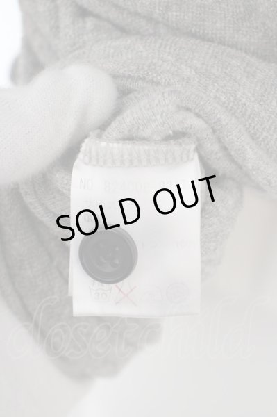 画像4: NO ID. / CM天竺ハーフガウンカーディガン 1 グレー O-24-02-25-025-NO-to-YM-ZT246 (4)