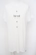 画像1: kiryuyrik / Logo Print Dolman Tee M ホワイト O-24-02-25-031-ki-to-YM-ZT183 (1)