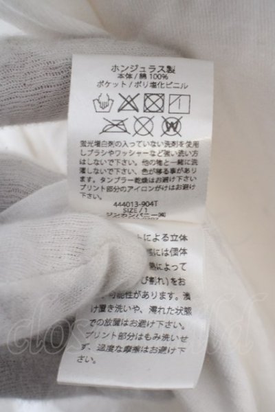 画像4: 【WINTERセール】NO ID. BLACK / PVC ポケット BIGTシャツ 1 ホワイト O-24-02-25-035-NO-ts-YM-ZT184