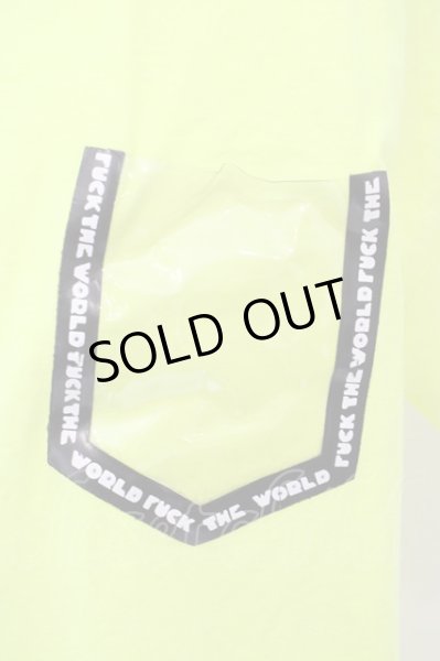 画像2: NO ID. BLACK / ビニールポケットC-N-T 半袖Tシャツ 1 ネオンイエロー O-24-02-25-037-NO-ts-YM-ZT184 (2)