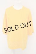 【WINTERセール】NO ID. / ドロップショルダードレープBIG-T Tシャツ ONE オレンジ O-24-02-25-038-NO-ts-YM-ZT184