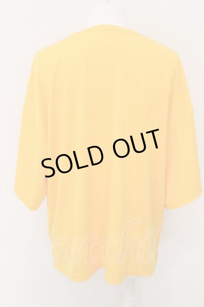画像2: NO ID. / ドロップショルダードレープBIG-T Tシャツ ONE オレンジ O-24-02-25-038-NO-ts-YM-ZT184 (2)