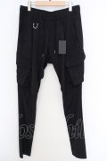 【WINTERセール】kiryuyrik / Easy Cargo Pants L ブラック O-24-02-25-043-ki-pa-YM-ZT192