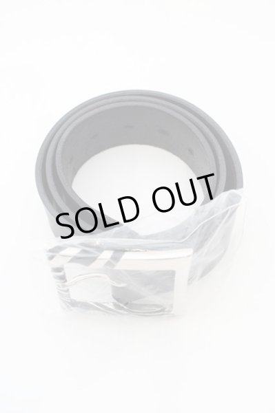 画像2: kiryuyrik / PinBuckle Brass+CowSmoothLeatherBelt　SET M ブラックｘシルバー O-24-02-25-053-ki-za-YM-ZT-ML001 (2)