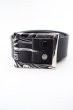 画像3: kiryuyrik / PinBuckle Brass+CowSmoothLeatherBelt　SET M ブラックｘシルバー O-24-02-25-053-ki-za-YM-ZT-ML001 (3)