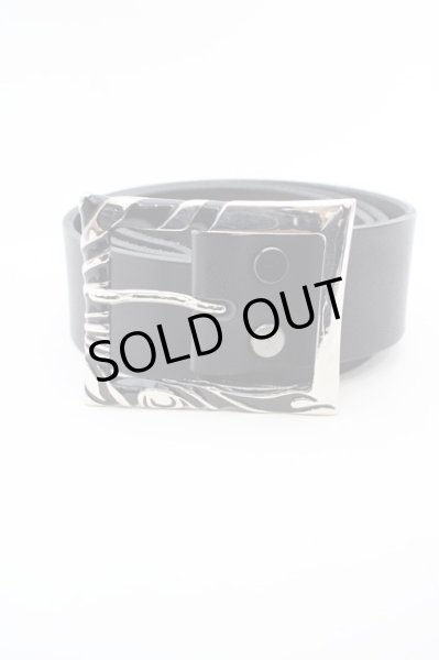 画像3: kiryuyrik / PinBuckle Brass+CowSmoothLeatherBelt　SET M ブラックｘシルバー O-24-02-25-053-ki-za-YM-ZT-ML001 (3)