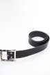 画像4: kiryuyrik / PinBuckle Brass+CowSmoothLeatherBelt　SET M ブラックｘシルバー O-24-02-25-053-ki-za-YM-ZT-ML001 (4)