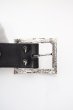 画像7: kiryuyrik / PinBuckle Brass+CowSmoothLeatherBelt　SET M ブラックｘシルバー O-24-02-25-053-ki-za-YM-ZT-ML001 (7)