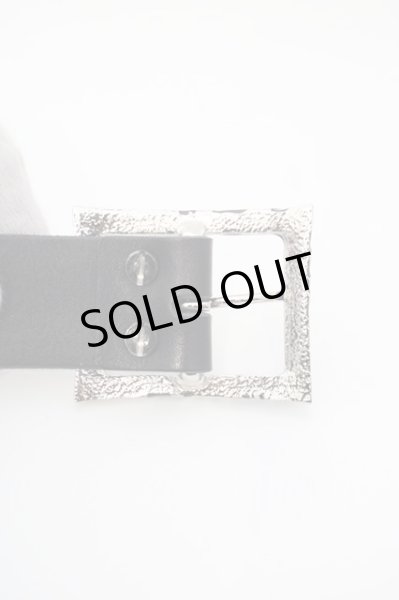 画像7: kiryuyrik / PinBuckle Brass+CowSmoothLeatherBelt　SET M ブラックｘシルバー O-24-02-25-053-ki-za-YM-ZT-ML001 (7)