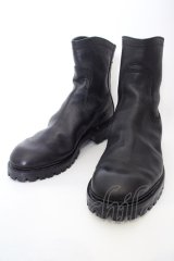 JULIUS / Leather Boots ３：27.7cm ブラック O-24-02-25-054-JU-sho-YM-ZT3000