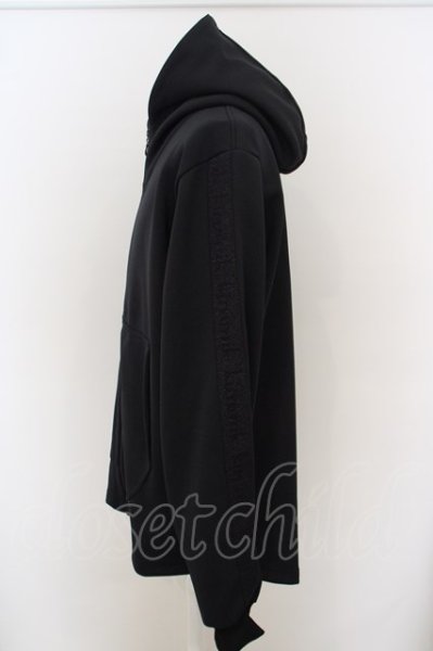 画像2: kiryuyrik / Knit Jersey Line Hoodie M ブラック O-24-02-25-007-ki-to-YM-ZT043 (2)