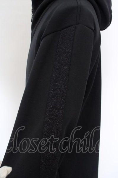 画像3: kiryuyrik / Knit Jersey Line Hoodie M ブラック O-24-02-25-007-ki-to-YM-ZT043 (3)