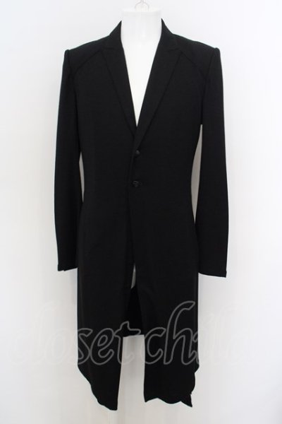 画像1: kiryuyrik / Shrink Wool Jersey Flare Jacket M ブラック O-24-02-25-008-ki-ou-YM-ZT468