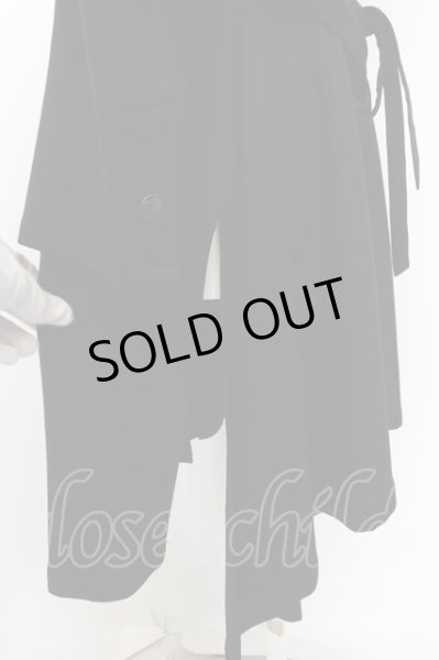 画像4: kiryuyrik / Shrink Wool Jersey Flare Jacket M ブラック O-24-02-25-008-ki-ou-YM-ZT468 (4)
