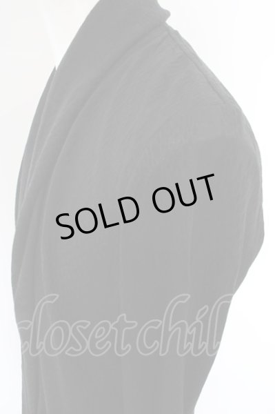 画像4: kiryuyrik / Layered Shawl Cardigan L ブラックｘホワイト O-24-02-25-010-ki-to-YM-ZT183 (4)