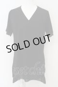 【セール】kiryuyrik / V Neck Layered Tee M ブラック O-24-02-25-011-ki-to-YM-ZT246
