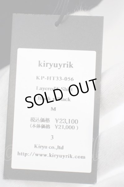 画像5: kiryuyrik / V Neck Layered Tee M ブラック O-24-02-25-011-ki-to-YM-ZT246 (5)