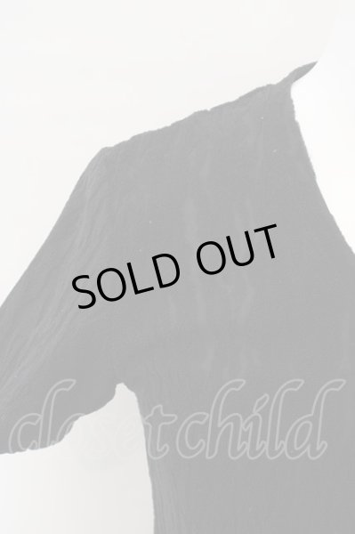 画像2: TORNADO MART / パイルカットソーVネック　Tシャツ M ブラック O-24-02-25-013-TO-ts-YM-ZT246 (2)