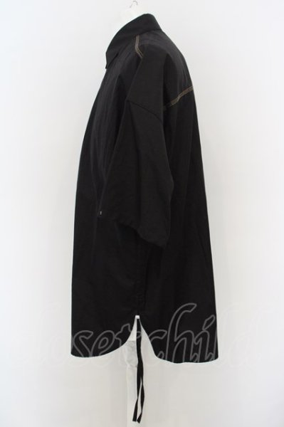 画像3: TORNADO MART / ステッチ半袖BIGシャツ M ブラック O-24-02-25-014-TO-sh-YM-ZT246 (3)