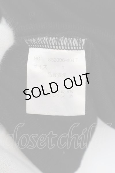 画像3: NO ID. / テレコラウンドロンT カットソー 1 ブラック O-24-02-25-015-NO-to-YM-ZT246 (3)