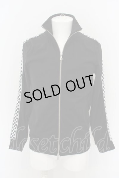 画像2: NO ID. BLACK / チェッカーフラッグライントラックジャケット 1 ブラック O-24-02-25-017-NO-ja-YM-ZT248 (2)