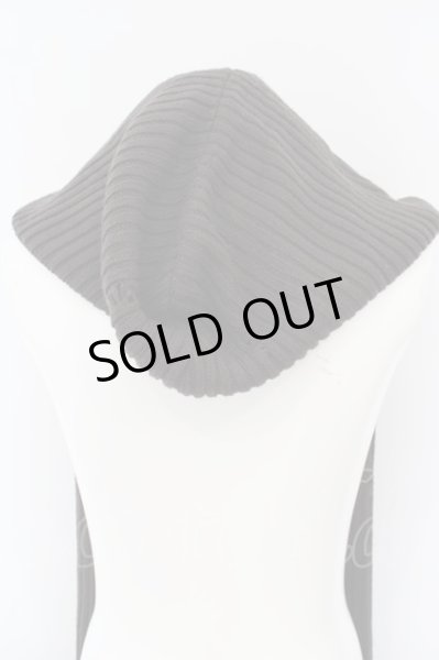 画像2: Moonage Devilment（清春） / ダメージニットフードマフラー F カーキ O-24-02-26-033-MO-za-YM-ZT055 (2)