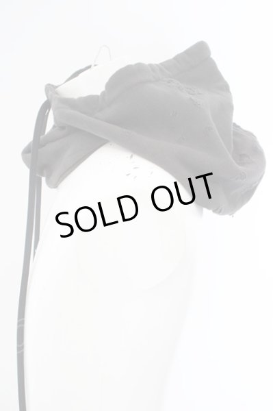 画像2: Moonage Devilment（清春） / スウェットフードネックウォーマー F カーキ O-24-02-26-035-MO-za-YM-ZT055 (2)