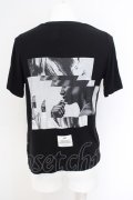 【WINTERセール】NIL DUE / NIL UN TOKYO / Print Tシャツ S ブラック O-24-02-26-010-NI-ts-YM-ZT059