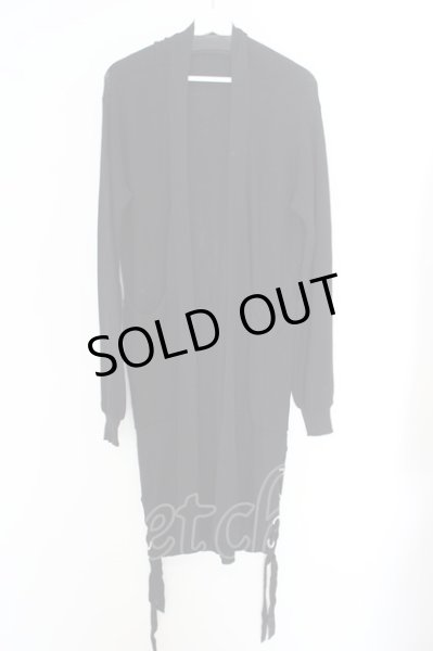 画像1: NIL DUE / NIL UN TOKYO / SIDE SPLIT LONG KNIT CARDIGAN F ブラック O-24-02-26-011-NI-to-YM-ZT059 (1)