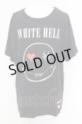 【WINTERセール】MARDI GRAS / HELL SMILE BIG Tシャツ  ブラック O-24-02-26-015-MA-ts-YM-ZT059