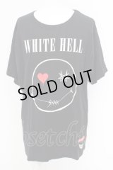【WINTERセール】MARDI GRAS / HELL SMILE BIG Tシャツ  ブラック O-24-02-26-015-MA-ts-YM-ZT059