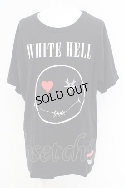 画像1: 【WINTERセール】MARDI GRAS / HELL SMILE BIG Tシャツ  ブラック O-24-02-26-015-MA-ts-YM-ZT059