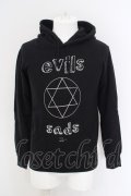 【WINTERセール】SADS / EVIL パーカー  ブラック O-24-02-26-017-SA-to-YM-ZT055