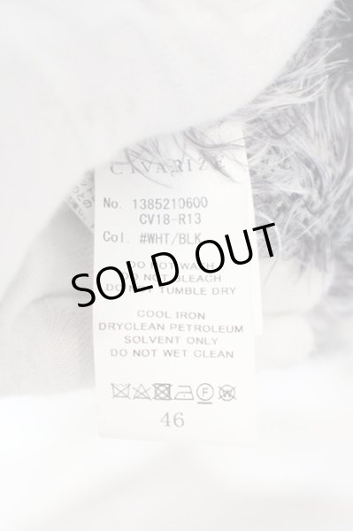 画像4: CIVARIZE / フェザーヤーンダブルジャガードニット 46 ホワイトｘブラック O-24-02-29-044-CI-to-YM-ZT089 (4)