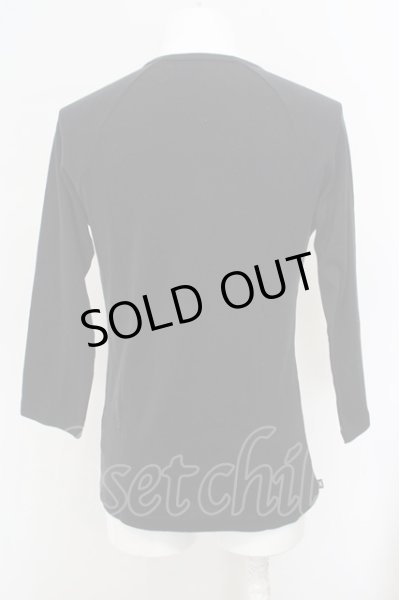 画像2: Roen / スプラッシュスカルカットソー 48 ブラック O-24-02-29-004-Ro-to-YM-ZT085 (2)