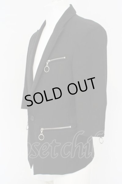 画像2: CIVARIZE / Odin　半袖テーラードジャケット 44 ブラック O-24-02-29-047-CI-ja-YM-ZT091 (2)