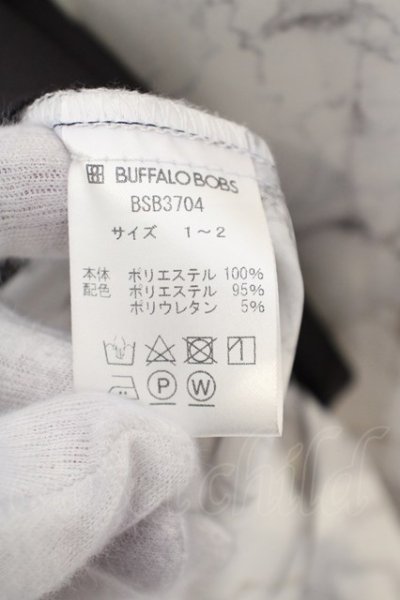 画像4: BUFFALO BOBS / PIERROT-MARBLE(ピエロ-マーブル)ビッグシルエットロングシャツ 1-2 ホワイトｘブラック O-24-02-29-058-BU-sh-YM-ZT089