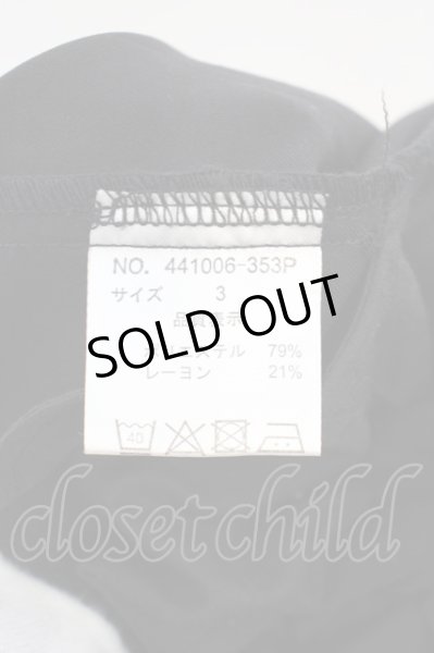 画像3: NO ID. BLACK / TRドレープバギートラウザーズパンツ 3 ブラック O-24-02-29-066-NO-pa-YM-ZT088 (3)