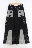 画像1: 【WINTERセール】REFLEM / 2WAYワイドボンテージパンツ F ブラックｘホワイト O-24-02-29-072-RE-pa-YM-ZT119 (1)