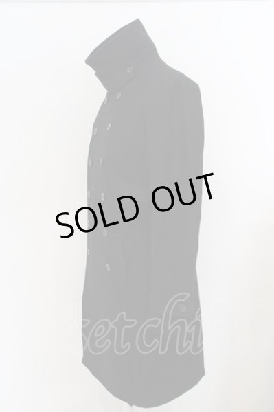 画像3: NO ID. / ウールメルトンWブレストコート 3 ブラック O-24-02-29-001-NO-ou-YM-ZT-M106 (3)