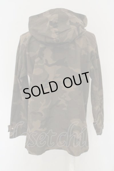 画像4: NO ID. / ハーフZIPカモフラプルパーカー 1 カモフラ O-24-02-29-084-NO-to-YM-ZT088 (4)