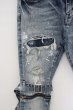 画像2: CIVARIZE / ベルトデザイン膝ZIPスキニーデニムパンツ 44 ブルー O-24-02-29-091-CI-pa-YM-OS (2)